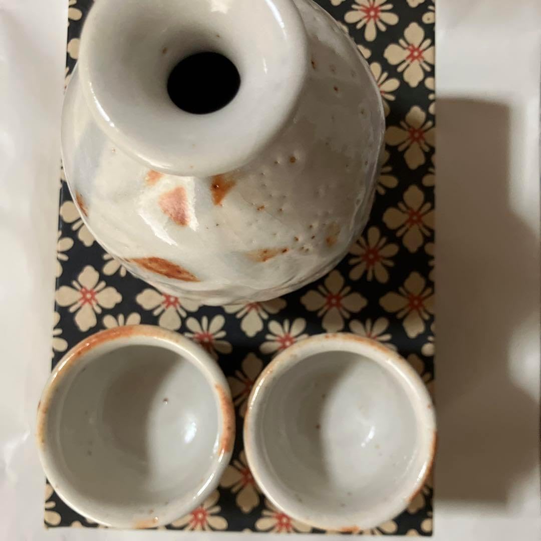 影山明志作　色絵翡翠紋　瓢形徳利　手描き陶器 影山明志作 色絵翡翠紋 瓢形徳利
